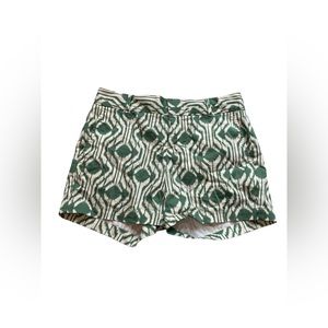 Banana Republic Green & Ivory Women’s Shorts Size 0 EUC